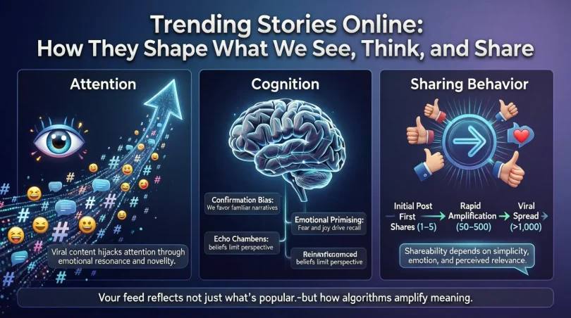 trending stories online how they shape what we see, think, and share